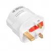 Maitinimo adapteris IBOX iaukeu su keičiamais kištukais UK (G tipas) ir EU (E tipas), 100–240V 50/60Hz, 7,5A, baltas