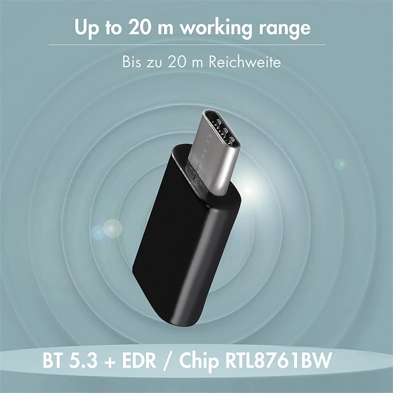 LogiLink USB-C Bluetooth 5.3 adapteris 50m - BT0048A