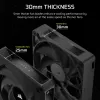 Corsair iCUE LINK RX120 MAX 120 mm korpuso ventiliatorius - juodas