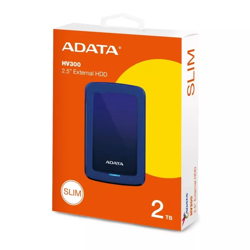 ADATA HV300 išorinis kietasis diskas 2 TB USB 3.2 Gen 1 (3.1 Gen 1) Mėlyna