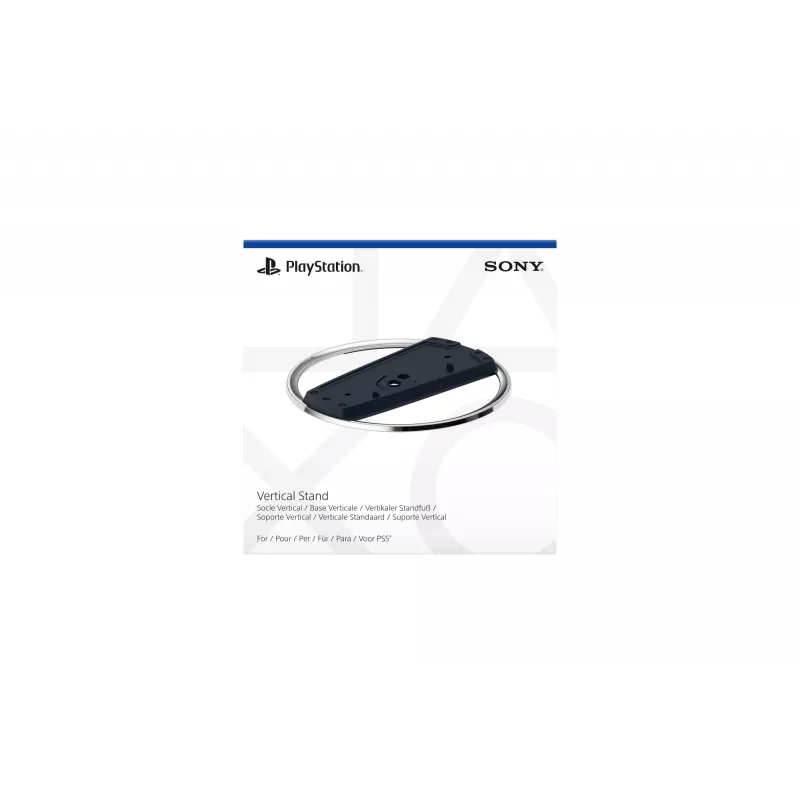 Sony vertikalus stovas, PlayStation 5 Slim, juodas, chromuotas, blizgus/matinis, 191 mm