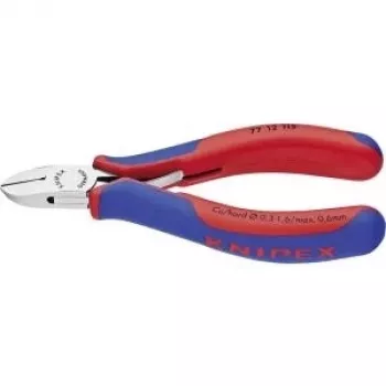 Knipex elektroniniai įstrižiniai pjaustytuvai 115 mm, forma 1, nuožulnus, 2C korpusas, veidrodinis poliravimas