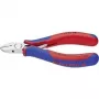 Knipex elektroniniai įstrižiniai pjaustytuvai 115 mm, forma 1, nuožulnus, 2C korpusas, veidrodinis poliravimas
