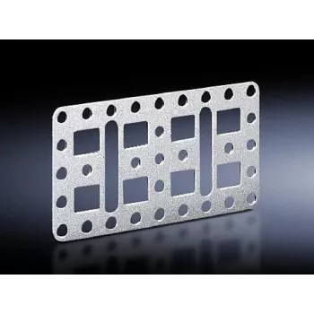 Rack plokštė Rittal 4532.000, nerūdijantis plienas, 110×60 mm, pakuotė po 4 vnt.