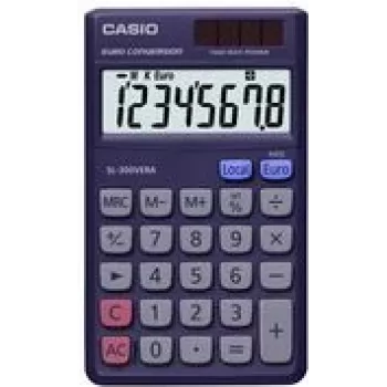 Casio SL-300VERA kišeninis skaičiuotuvas tamsiai mėlynas