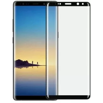 Apsauginis grūdinto stiklo ekrano dangtelis Devia Samsung Galaxy Note8 — 3D lenktas, juodas