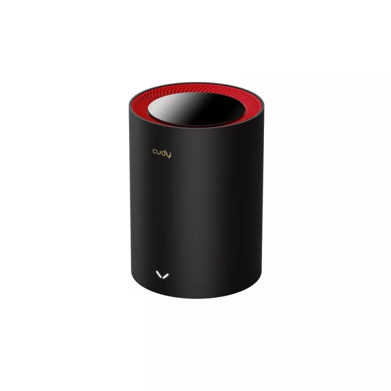 Cudy M3000 dviejų juostų (2.4 GHz / 5 GHz) Wi-Fi 6 (802.11ax) maršrutizatorius, juodas/raudonas, 1 vidinė antena