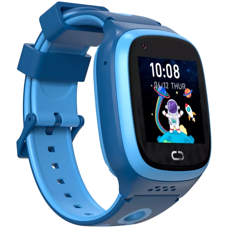 Vaikų išmanusis laikrodis Canyon Kids Watch ZEFIR KW-49 E-SIM 4G GPS WiFi vaizdo skambučiai muzika žaidimai anglų kalbos mokymasis, mėlynas