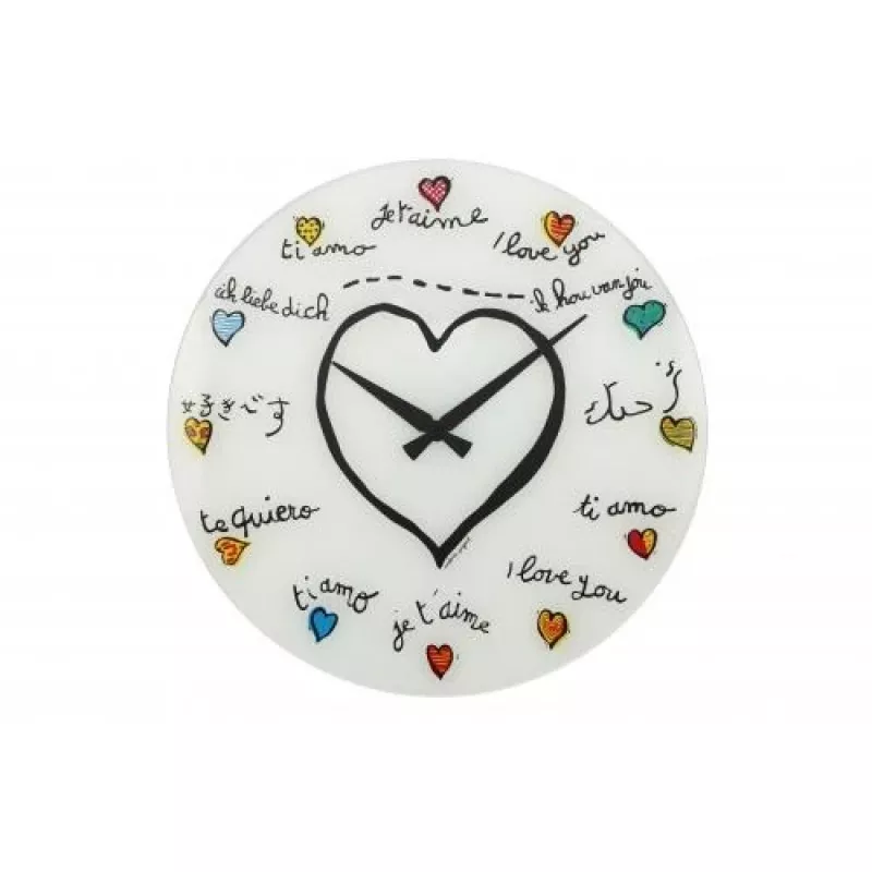 NeXtime klok 8030 Loving You, 43 cm, sieninis, baltas / įvairiaspalvis