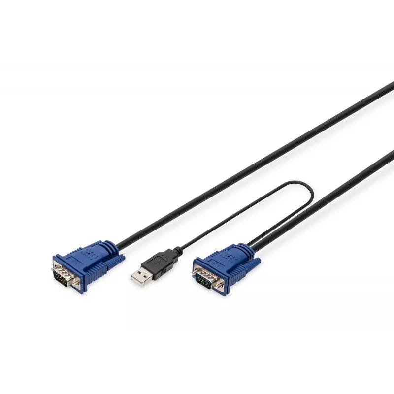 KVM laidas USB Digitus DS-19232 3 m PS/2