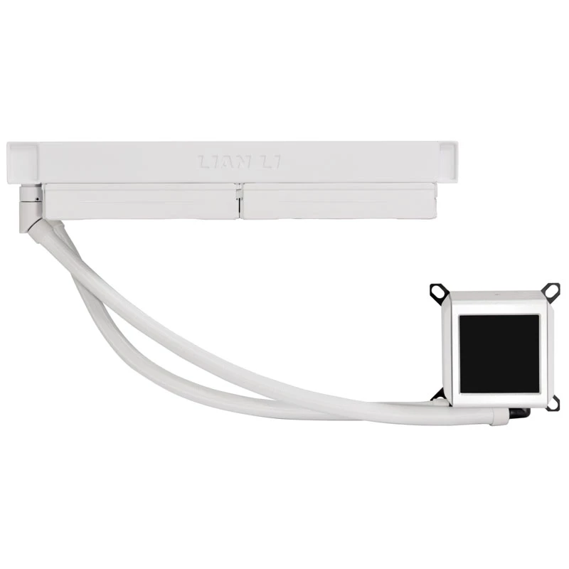 Lian Li GA II LCD 120 mm skysčio aušinimo komplektas baltas