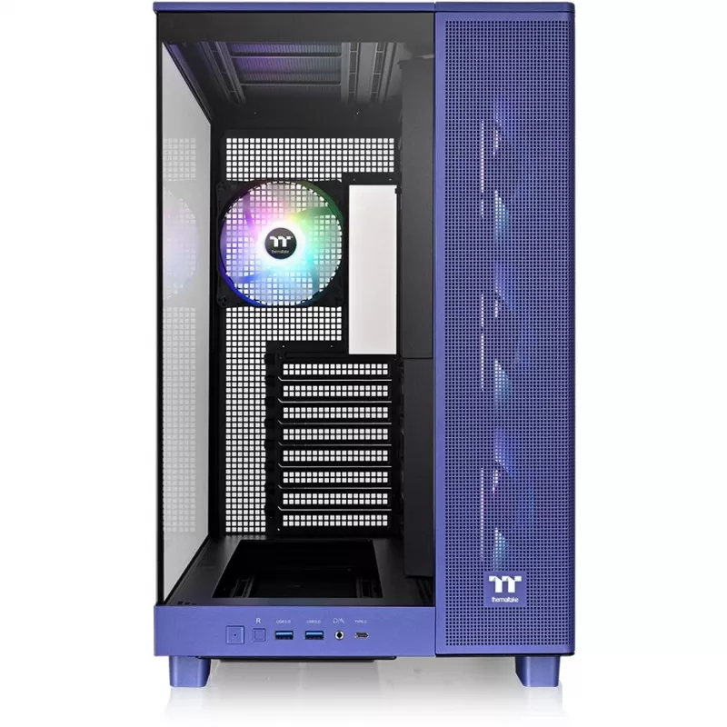 Terminis korpusas Thermaltake View 380 XL TG ARGB, violetinis, dvigubas grūdintas stiklas
