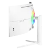 Išlenktas monitorius Arozzi Nova 49 colių (124,5 cm) Dual QHD 5120×1440 LED VA, 32:9, 4 ms, USB šakotuvas, garsiakalbiai, baltas