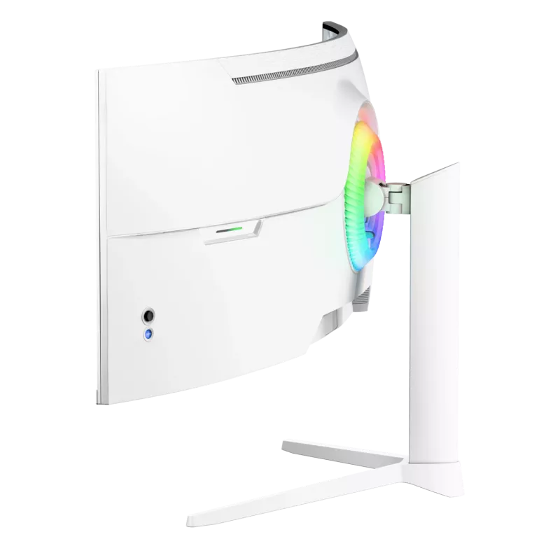 Išlenktas monitorius Arozzi Nova 49 colių (124,5 cm) Dual QHD 5120×1440 LED VA, 32:9, 4 ms, USB šakotuvas, garsiakalbiai, baltas