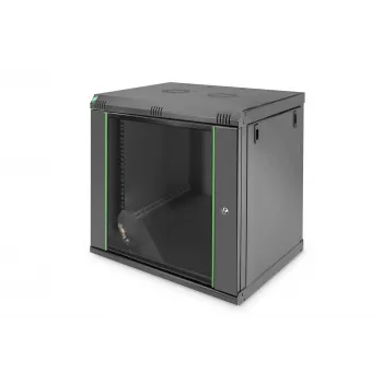 DIGITUS Dynamic Basic DN-19 16-U-EC-SW tinklo spinta – sieninė, 12U, 19 colių, juoda RAL 9005