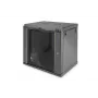 DIGITUS Dynamic Basic DN-19 16-U-EC-SW tinklo spinta – sieninė, 12U, 19 colių, juoda RAL 9005
