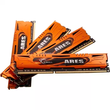 32 GB DDR3-1600 atminties rinkinys (4x 8 GB) Quad-Kit, G.Skill Ares F3-1600C10Q-32GAO, INTEL XMP, Lite Retail