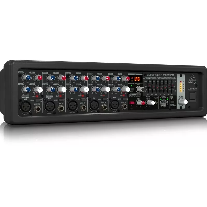 Behringer PMP550M garso maišytuvas 5 kanalai 20 - 20000 Hz Juoda