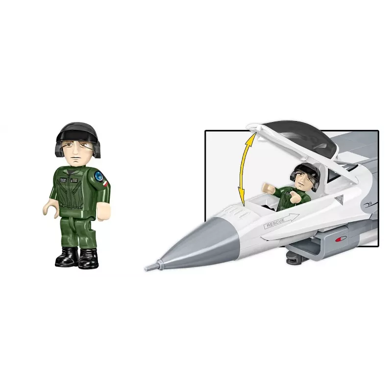 Konstruktorius Cobi F-16C Fighting Falcon – 463 dalys, modelio rinkinys