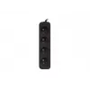 Prailgintuvas Lanberg PS0-04E-0100-IEC-BK 1m 4 kištukiniai lizdai vidaus juodas