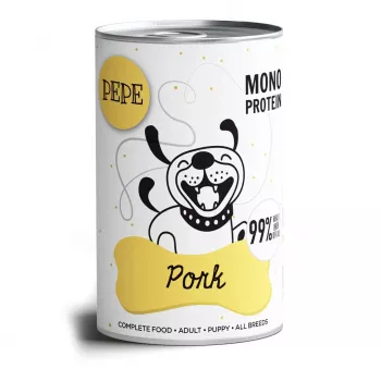 PAKA ZWIERZAKA Pepe Pork šlapias šunų maistas – 400 g