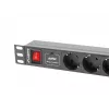 Lanberg PDU-07F-0200-IEC-BK Maitinimo skirstytuvas 19 colių 1U 10A 2m 7x Schuko lizdų