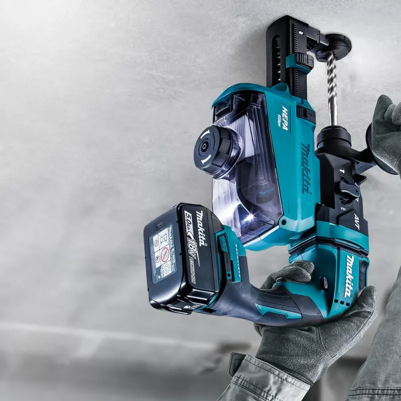 Akumuliatorinis kombinacinis plaktukas DHR182ZU, 18V, sraigtinis plaktukas mėlynas/juodas, Bluetooth, be akumuliatoriaus ir įkroviklio