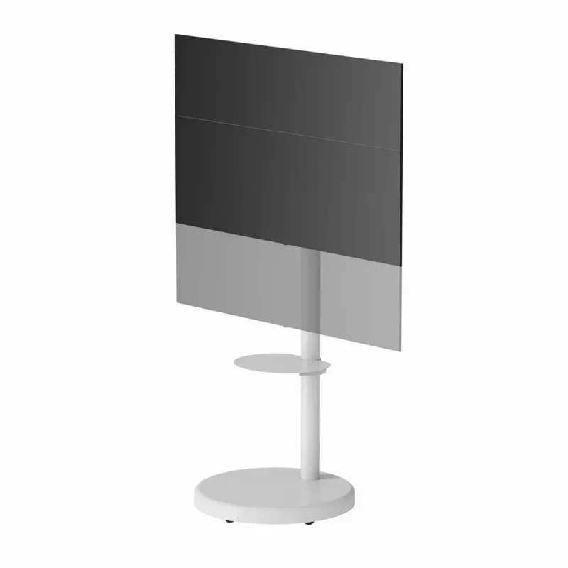 Grindinis TV stovas GEMBIRD TVS-86TR-01-W baltas, 37–86 colių, pasukamas ir pakreipiamas, VESA 200x200–600x400, maks. 50 kg