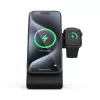 Vidinis įkroviklis Crong CRG-MSPS-BLK išmaniesiems laikrodžiams juodas Lightning USB belaidis