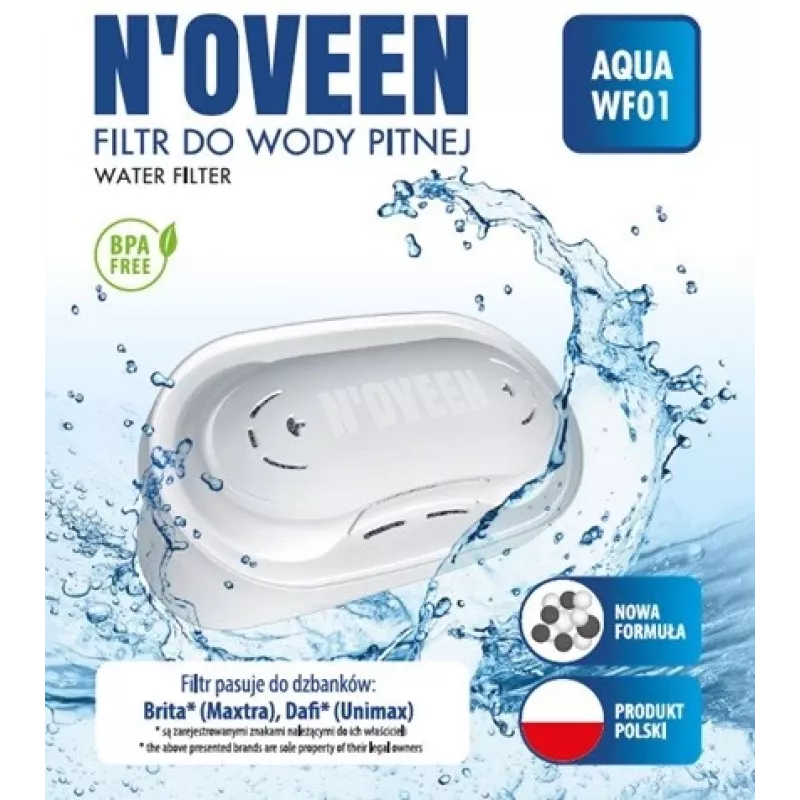 NOVEEN AQUA WF01 pakaitinė membraninė kasetė, tinkama BRITA MAXTRA ir DAFI UMINAX