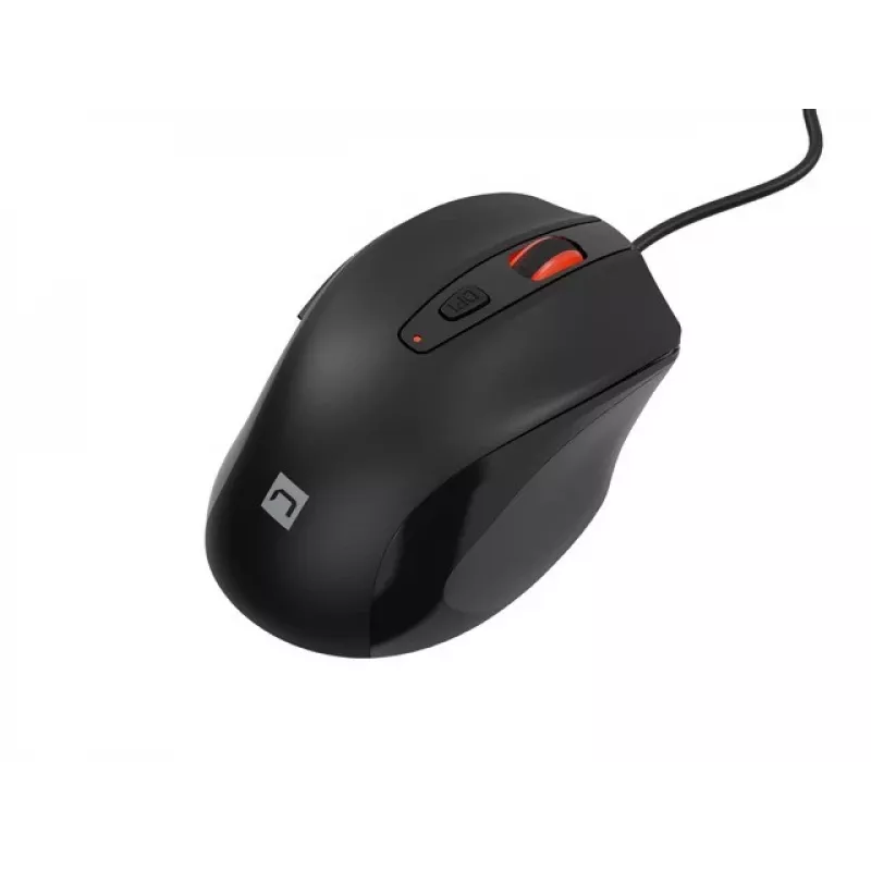 Laidinė optinė pelė NATEC NMY-2047 USB Type-A, 4000 DPI, 6 mygtukai, dešinei rankai, foninis apšvietimas
