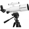 Teleskopas Bresser Optics CLASSIC 70/350 Refraktorius 140x Juodas, Baltas