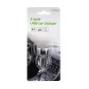 Automobilinis kroviklis Gembird EG-U2C2A-CAR-02, 12–24 V įėjimas, 5 V/2,1 A išėjimas, 2× USB 2.0, juodas