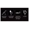 LED neoninis veidrodžio apšvietimas MANTA MASNL130PK Style Neon Lights BEAUTY, rožinis akcentas
