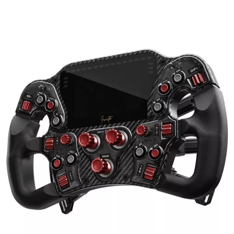 Vairas Asetek Invicta 4.3 colio LCD USB-C Red on Black Edition