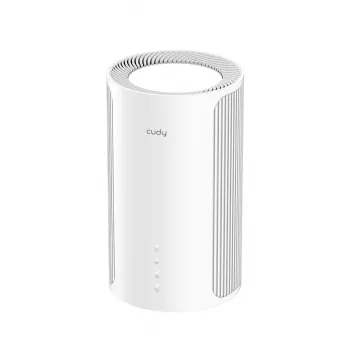 Cudy M11000 maršrutizatorius tinklinis (Mesh) triju juostų (2.4 / 5 / 6 GHz) Wi‑Fi 7 4x LAN baltas, 4 vidinės antenos