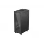 LANBERG FF01-6032-12BL 19 colių stovimas serverio spintas 32U, juodas stiklinis durys