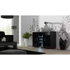 Sideboard Cama SOHO S7 120 cm Juodas blizgus