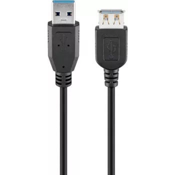 Goobay USB 3.0 ilginimo laidas 1 m juodas - USB 3.0 kištukas A tipo > USB 3.0 (74149)