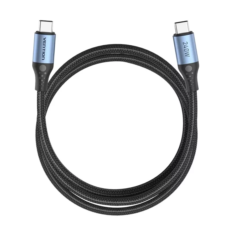 Vention USB 2.0 5A 240W 1.5m JUODAS USB-C į USB-C laidas