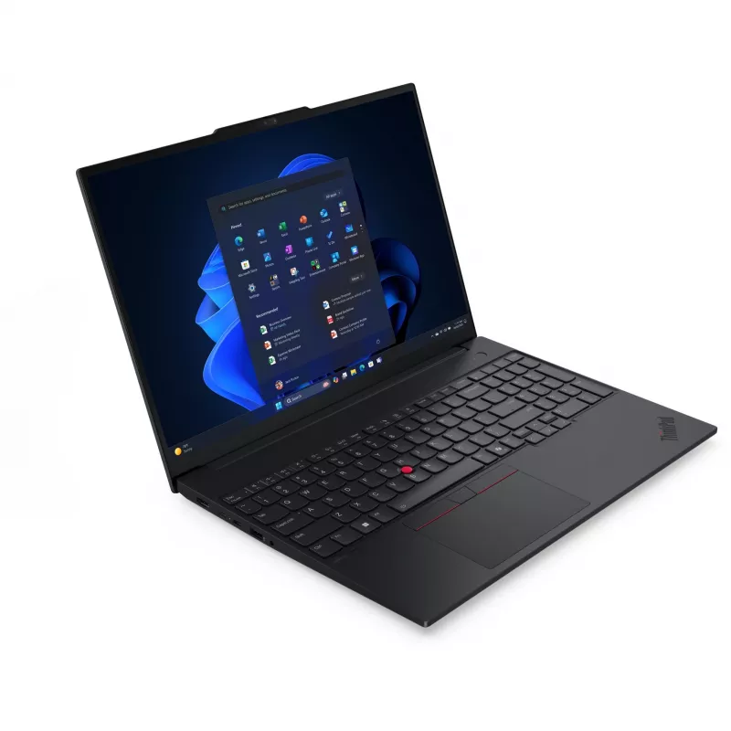 Nešiojamas kompiuteris Lenovo ThinkPad E16 Gen 3 (AMD) AMD Ryzen™ 5 220, 40,6 cm (16 colių) WUXGA, 32 GB DDR5, 1 TB SSD, „Wi-Fi 6E“, „Windows 11 Pro“, juodas
