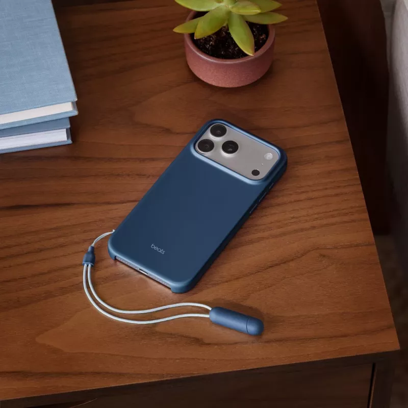 Beats iPhone 17 Pro Max Kickstand Dėklas su MagSafe ir kameros valdymu – Bedrock Blue