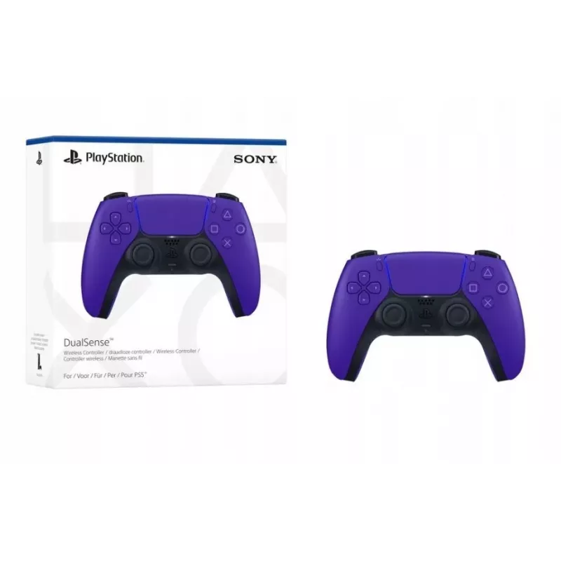 Belaidis žaidimų pultas Sony DualSense, skirtas PlayStation 5 – violetinis, haptinis grįžtamasis ryšys, adaptyvūs trigeriai, įmontuotas garsiakalbis, Li‑Ion baterija