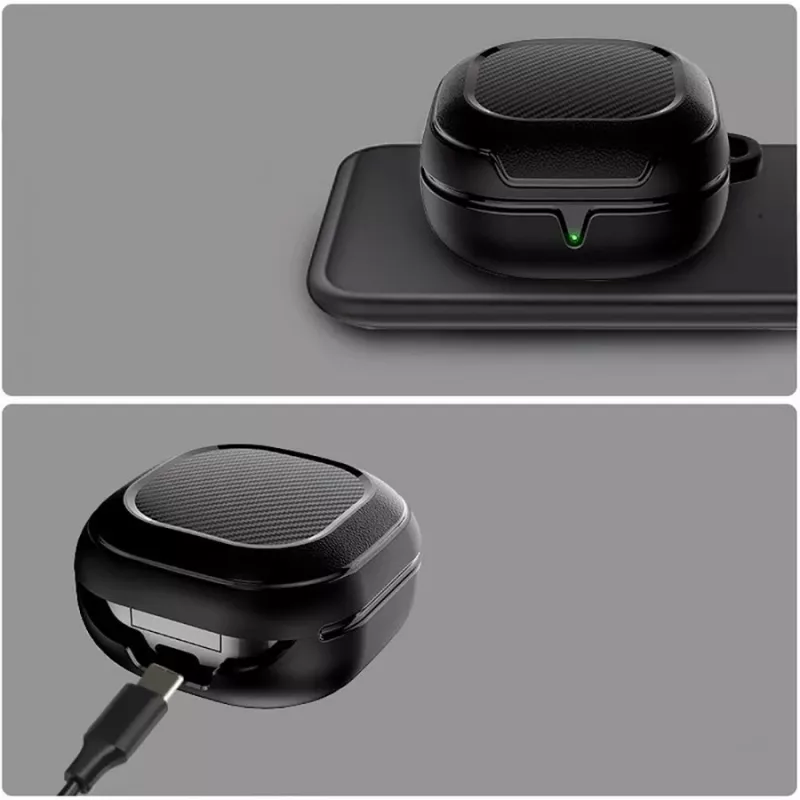 TECH-PROTECT Rough Carbon Samsung Galaxy Buds 2 PRO/2/LIVE/PRO dėklas juodas