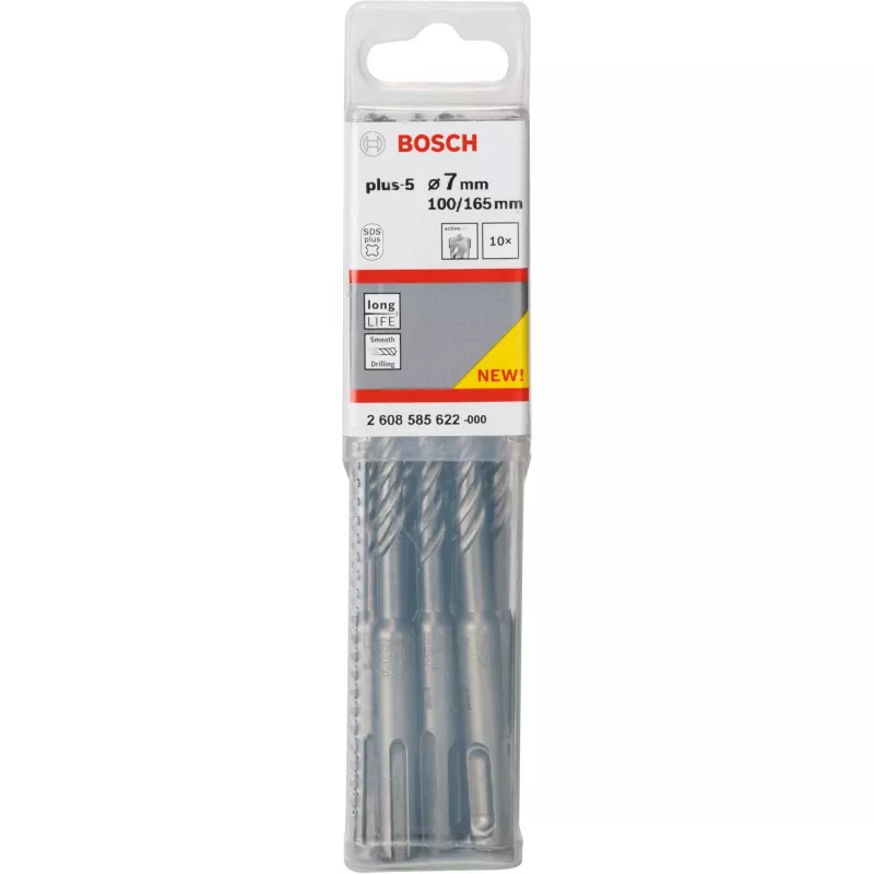 Gręžtuvas Bosch SDS-plus-5, 165 mm ilgio, SDS-plus kotas