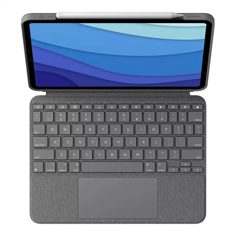 Logitech Combo Touch iPad Pro 11 colių 1–4 kartos, Šiaurės šalių QWERTY išdėstymas su jutikliniu kilimėliu
