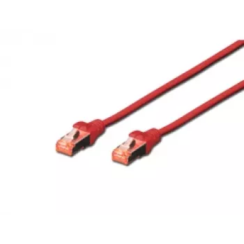 Tinklo laidas Digitus CAT 6 S/FTP RJ-45 0,5 m raudonas