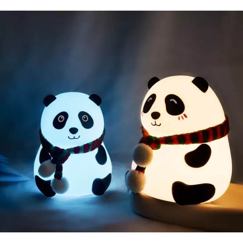 Nešiojamas LED stalinis šviestuvas Tellur Panda TLL441181, baterijomis maitinama naktinė lemputė