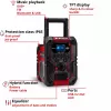 Nešiojamas radijo imtuvas EINHELL TE-CR 18 Li DAB+ FM Bluetooth USB, maitinamas baterija (TE-CR 18 Li suderinamas)