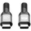 Manhattan Fast USB-C į USB-C laidas (240W), 1 m, 240W nešiojamojo kompiuterio įkrovimas + didelės spartos duomenys ir vaizdas, veikia su VISIEMS nešiojamiesiems (reikalingas papildomas USB-C 240W sieninis įkroviklis), 40 Gbps itin greiti perkėlimai, juoda